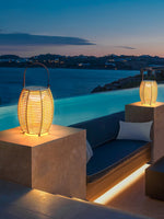 Lantern Built In Battery Table Lamp