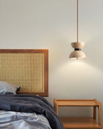 Vireo Travertine Pendant Light – Sculptural Stone LED Hanging Lamp for Modern Interiors