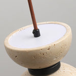 Vireo Travertine Pendant Light – Sculptural Stone LED Hanging Lamp for Modern Interiors