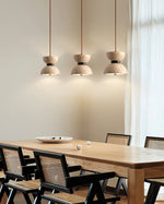 Vireo Travertine Pendant Light – Sculptural Stone LED Hanging Lamp for Modern Interiors