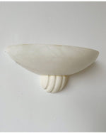 Sculptural Alabaster Wall Sconce with Warm Ambient Glow