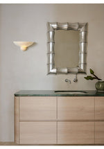 Sculptural Alabaster Wall Sconce with Warm Ambient Glow