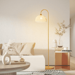 Rattan Arch Floor Lamp