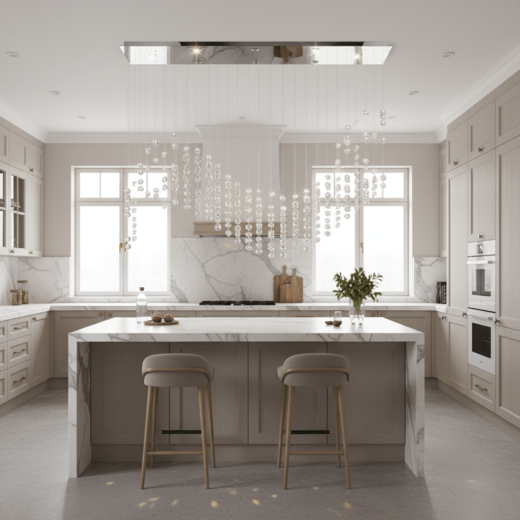 Raw Crystal Chandelier | Customizable Designer Pendant Light