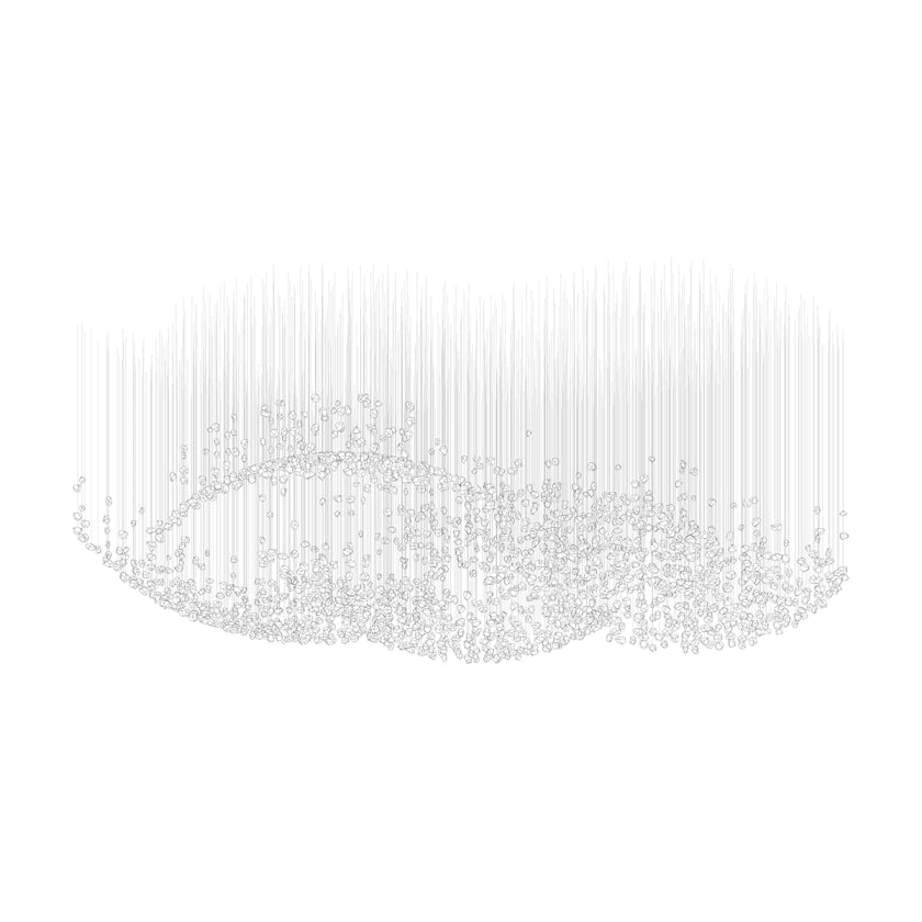 Raw Crystal Chandelier | Customizable Designer Pendant Light