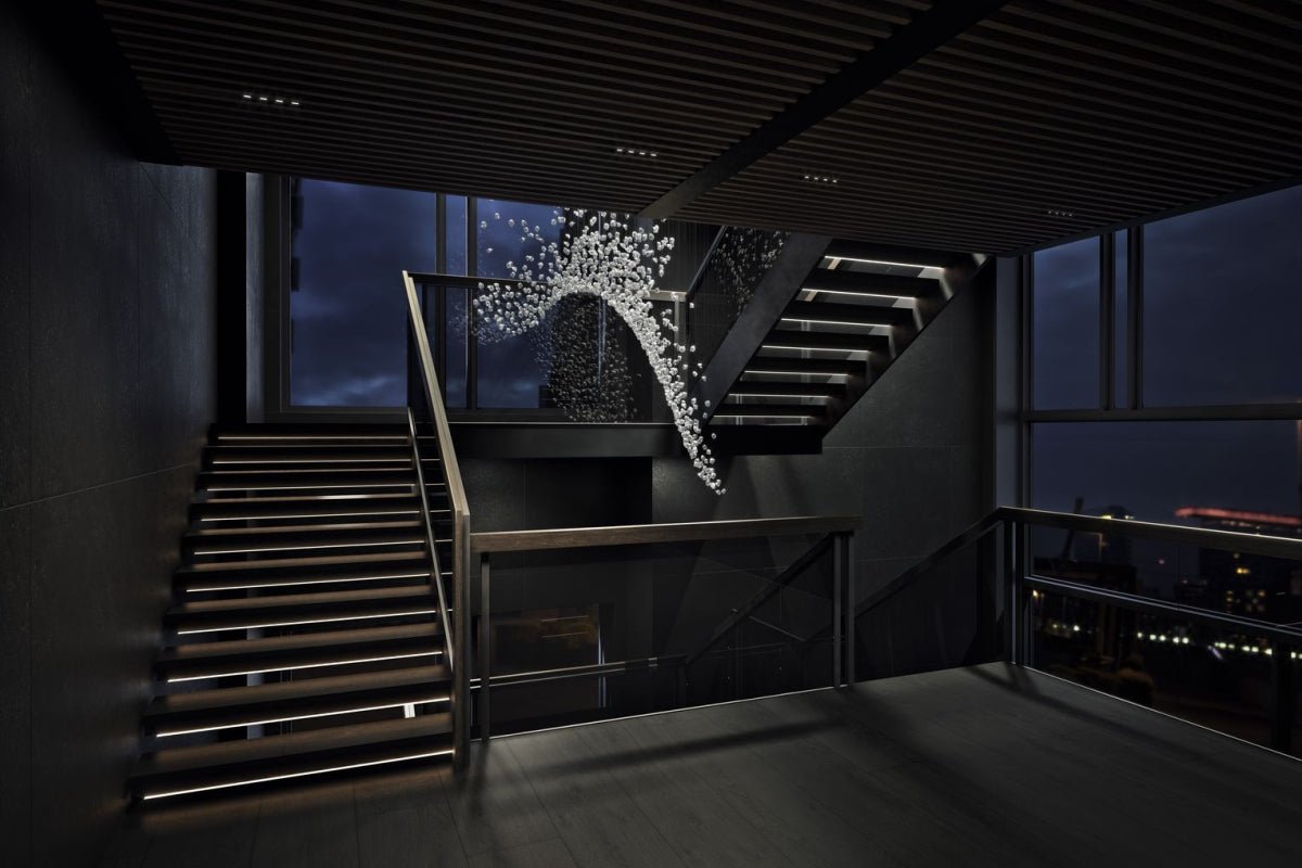 Raw Crystal Chandelier | Customizable Designer Pendant Light