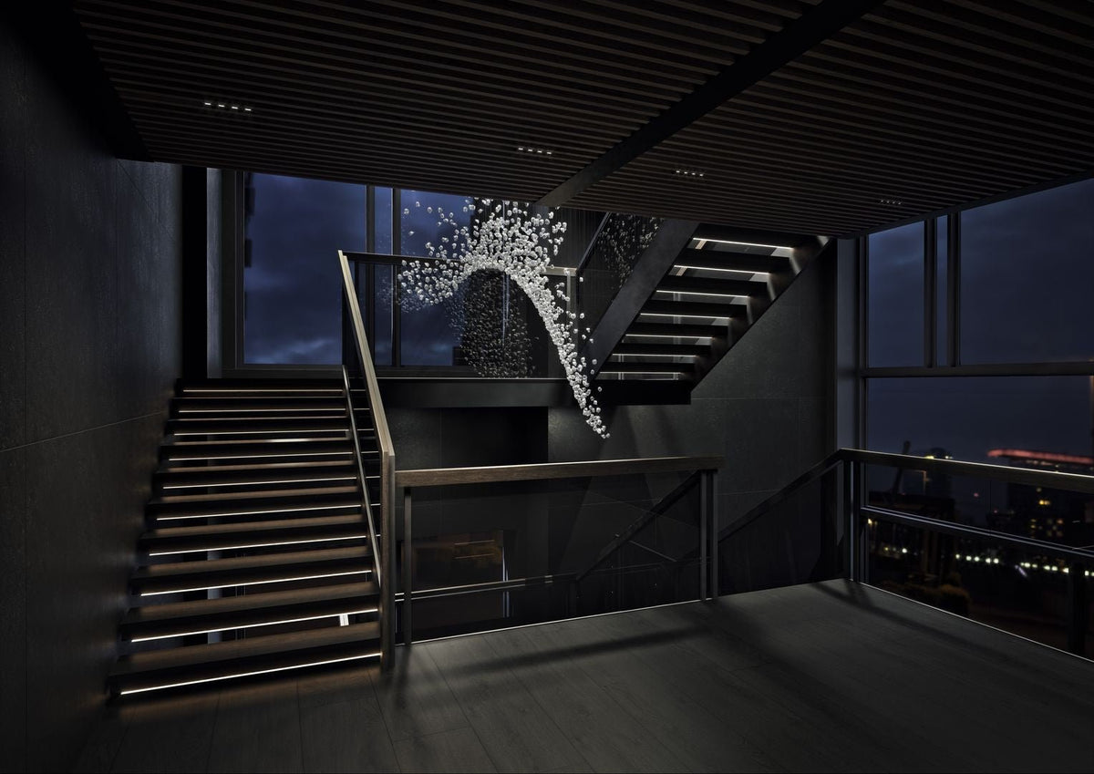 Raw Crystal Chandelier | Customizable Designer Pendant Light