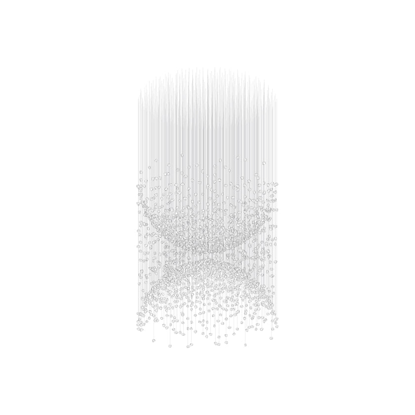 Raw Crystal Chandelier | Customizable Designer Pendant Light