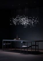 Raw Crystal Chandelier | Customizable Designer Pendant Light