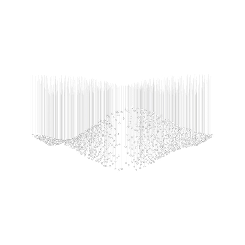 Raw Crystal Chandelier | Customizable Designer Pendant Light