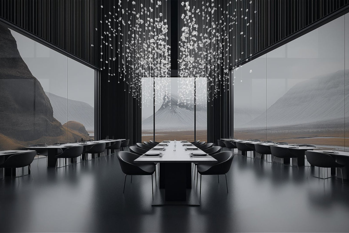 Raw Crystal Chandelier | Customizable Designer Pendant Light