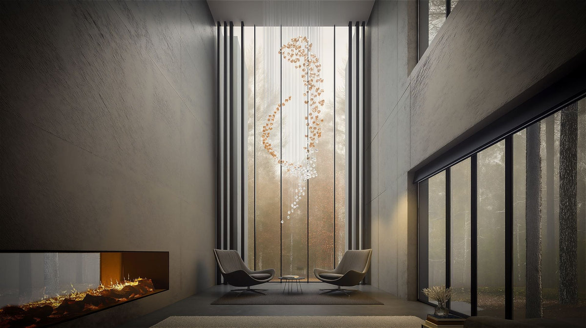 Raw Crystal Chandelier | Customizable Designer Pendant Light