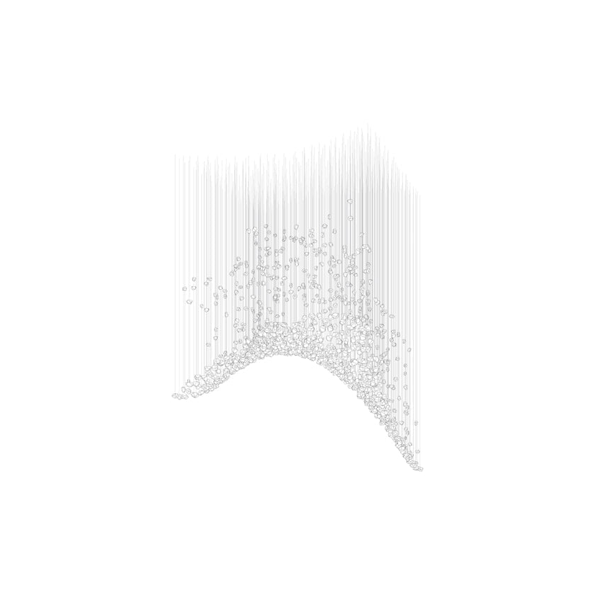 Raw Crystal Chandelier | Customizable Designer Pendant Light