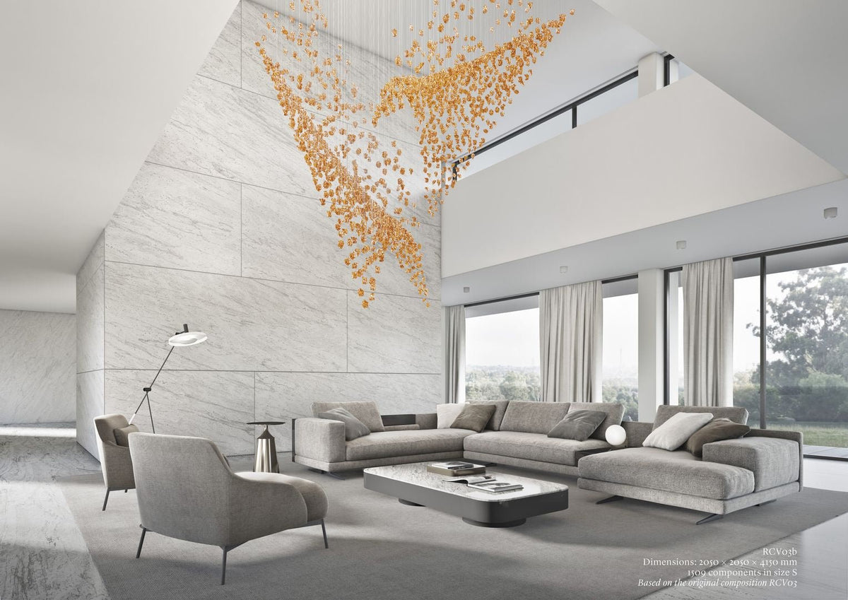 Raw Crystal Chandelier | Customizable Designer Pendant Light
