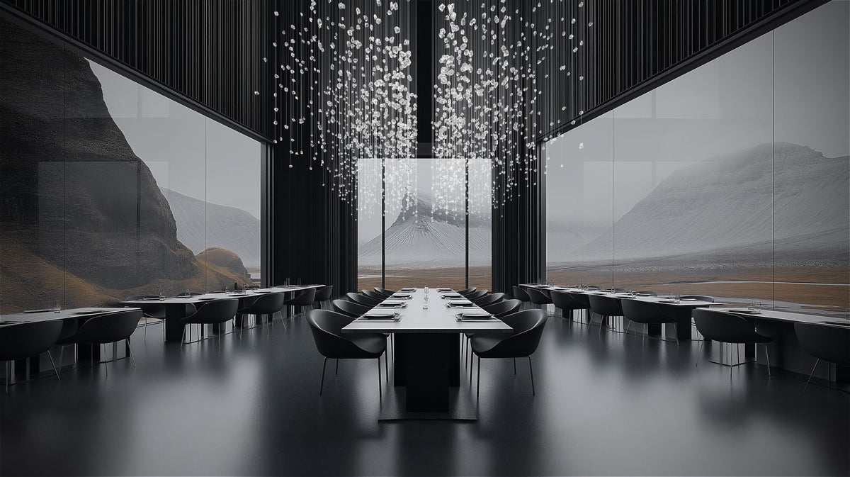 Raw Crystal Chandelier | Customizable Designer Pendant Light