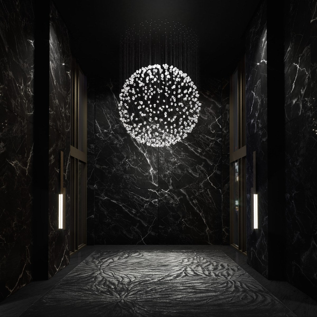 Raw Crystal Chandelier | Customizable Designer Pendant Light