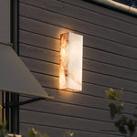 Rectangular Alabaster Wall Sconce