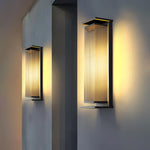 Solar Outdoor Wall Light in Black Stainless Steel