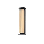 Solar Outdoor Wall Light in Black Stainless Steel