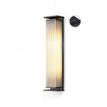 Solar Outdoor Wall Light in Black Stainless Steel
