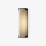 Luma Rectangular Solar Outdoor Wall Light in Black