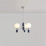 Regal Orb Modern Glass Chandelier for Dining Room and Living Room
