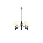 Regal Orb Modern Glass Chandelier for Dining Room and Living Room