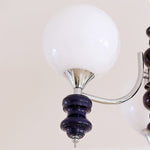 Regal Orb Modern Glass Chandelier for Dining Room and Living Room
