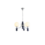 Regal Orb Modern Glass Chandelier for Dining Room and Living Room