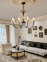 Regalia Crystal Chandelier with Brass and Pearl Accents for Elegant Interiors