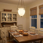 Regents Urn Glass Chain Chandelier in Antique Gold