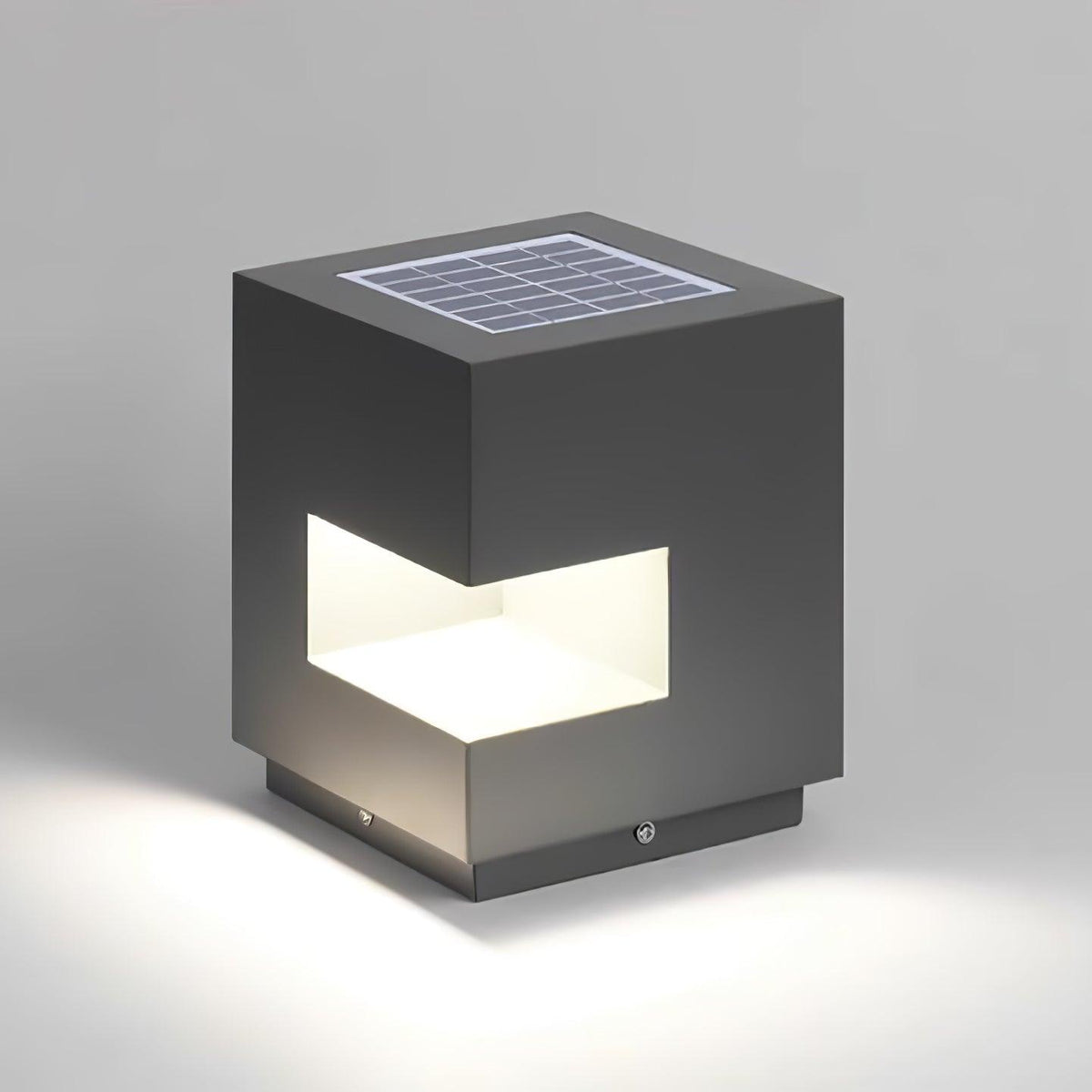 Modern Cube Outdoor Post Light – IP65 Waterproof LED Bollard for Pathways & Gardens