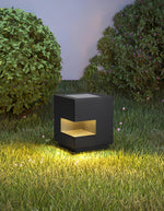 Modern Cube Outdoor Post Light – IP65 Waterproof LED Bollard for Pathways & Gardens