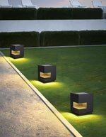 Modern Cube Outdoor Post Light – IP65 Waterproof LED Bollard for Pathways & Gardens