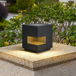 Modern Cube Outdoor Post Light – IP65 Waterproof LED Bollard for Pathways & Gardens