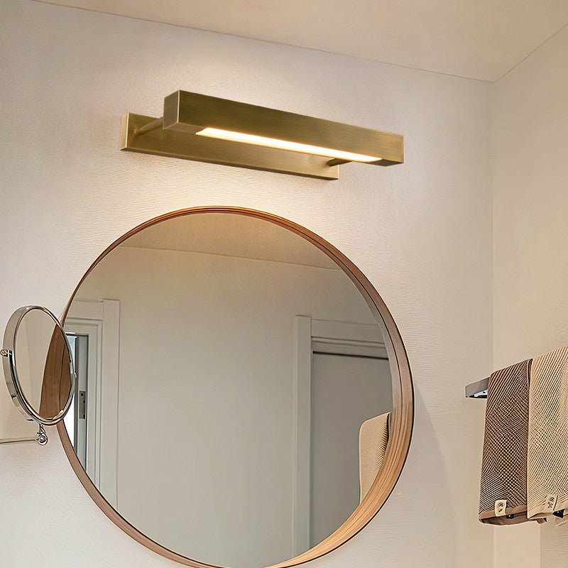Reid Modern Brass LED Wall Sconce for Bedroom and Living Room