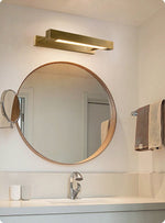 Reid Modern Brass LED Wall Sconce for Bedroom and Living Room