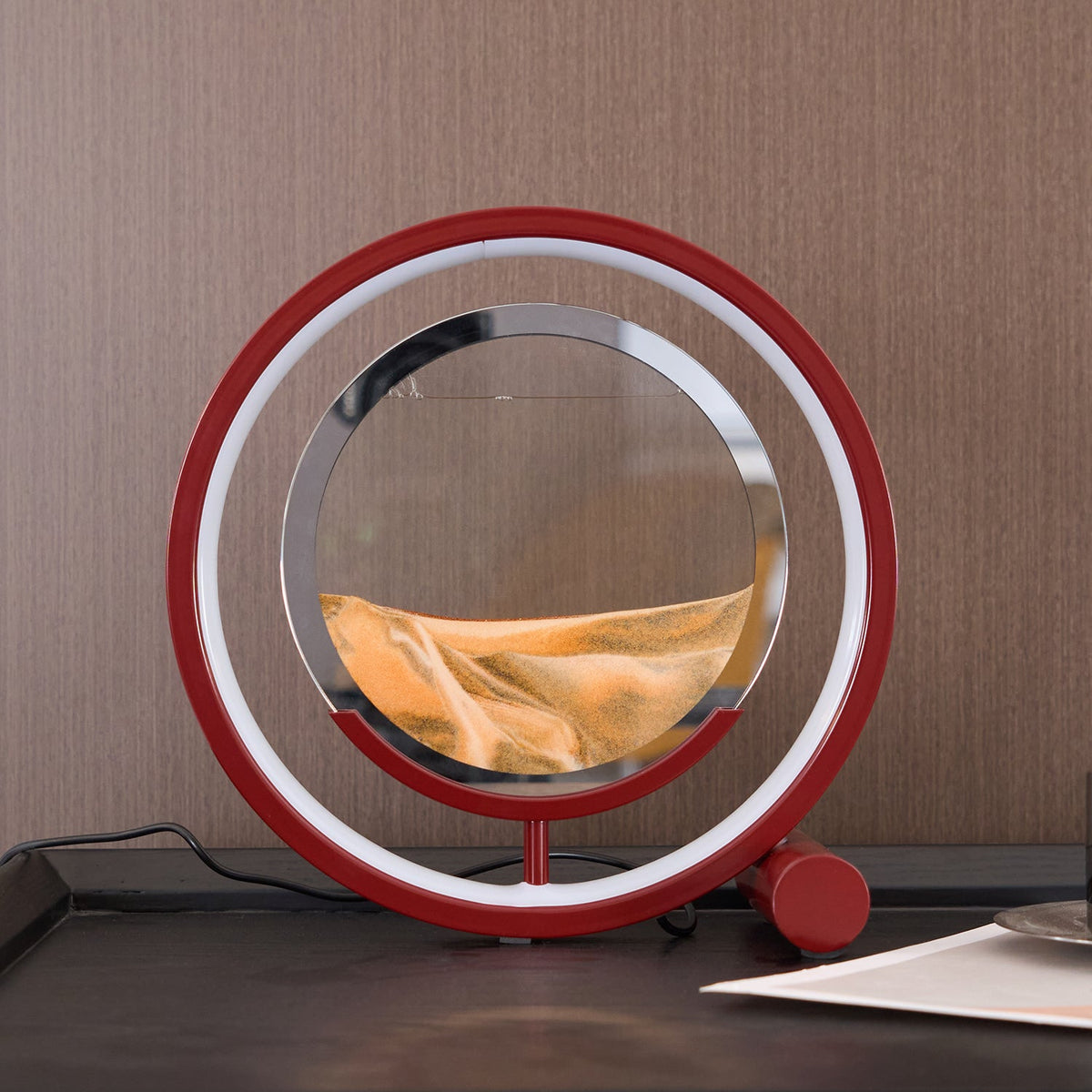 Zen Sand Table Lamp with Integrated LED – Modern Ambient Lighting