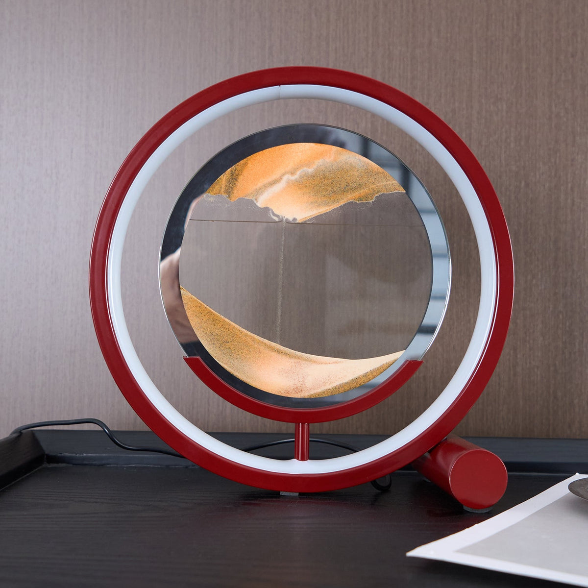 Zen Sand Table Lamp with Integrated LED – Modern Ambient Lighting