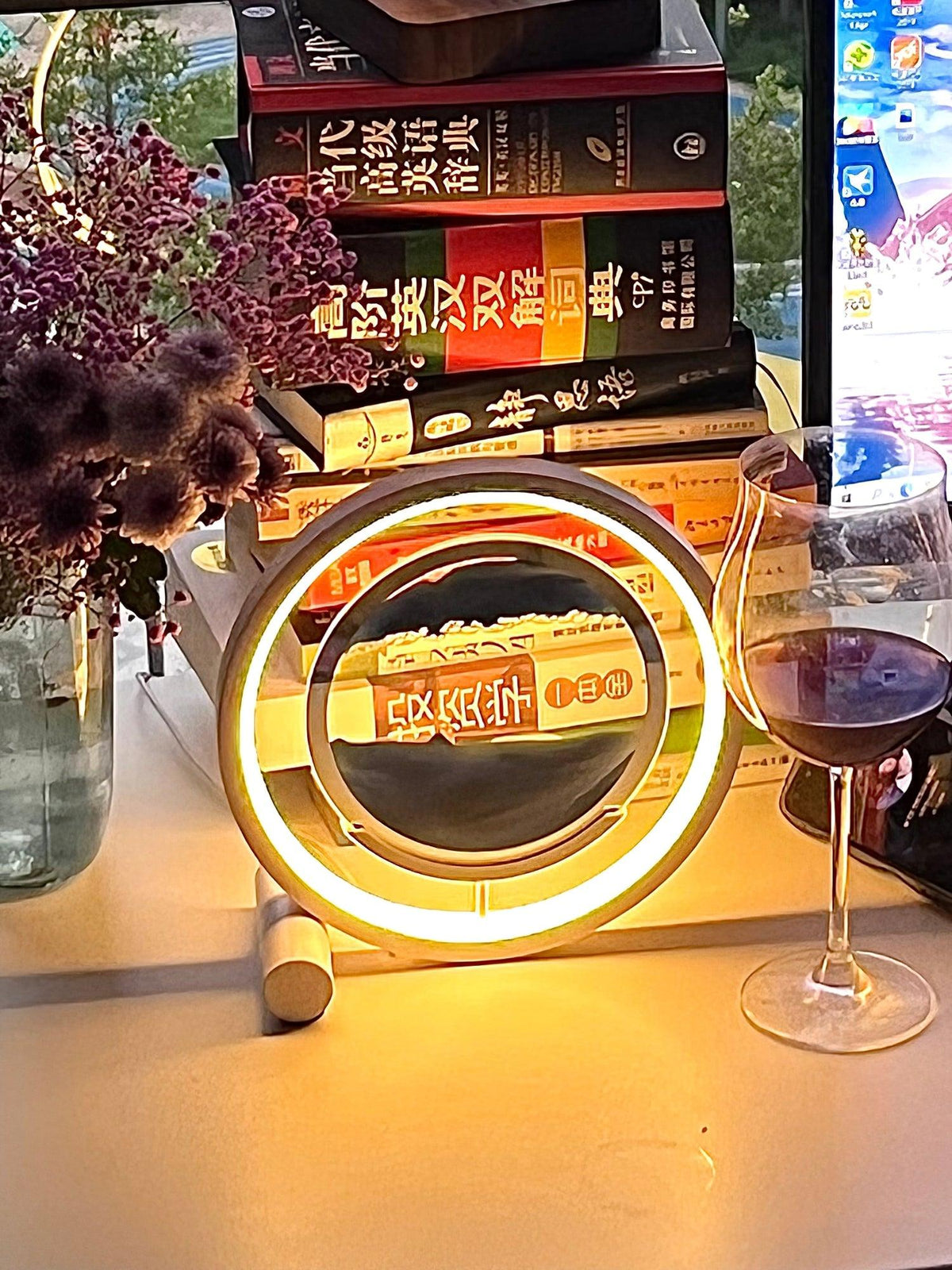 Zen Sand Table Lamp with Integrated LED – Modern Ambient Lighting