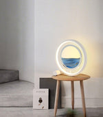 Zen Sand Table Lamp with Integrated LED – Modern Ambient Lighting