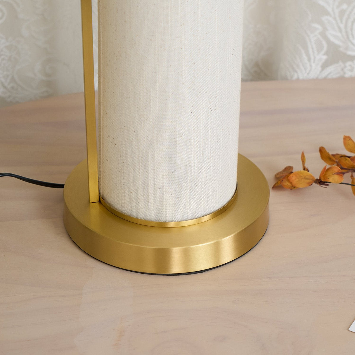 Remi Natural Linen Table Lamp