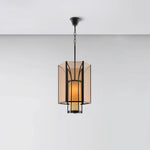 Remy Pendant Light in Black Iron with Alabaster Glass Shade