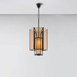 Remy Pendant Light in Black Iron with Alabaster Glass Shade