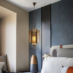 Remy Pendant Light in Black Iron with Alabaster Glass Shade
