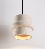 Renlo Travertine Pendant Light – Sculptural Stone Hanging Lamp for Dining & Living Spaces