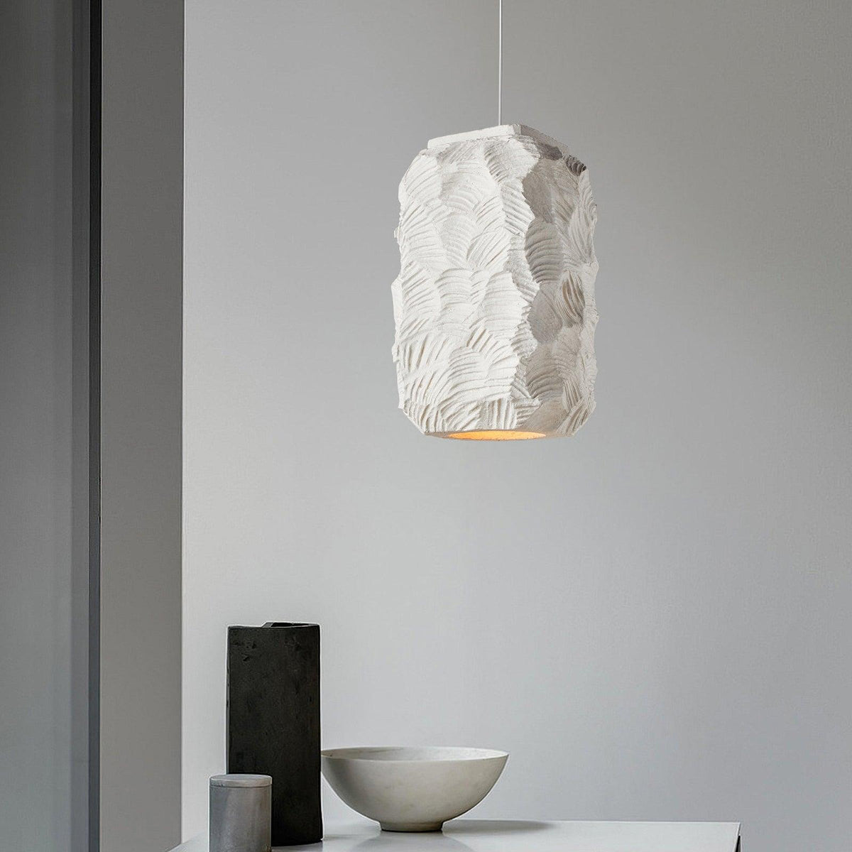 Geometric Resin Pendant Light for Modern Interiors