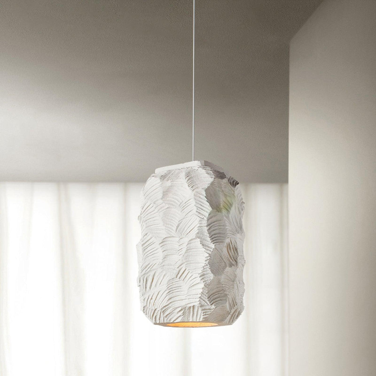 Geometric Resin Pendant Light for Modern Interiors