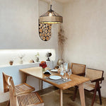 Artisan Hemp Rope Pendant Light with Iron Frame – Nordic Retro Ceiling Lamp