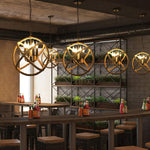 Artisan Hemp Rope Pendant Light with Iron Frame, Nordic Retro Ceiling Lamp for Living Room and Dining Room